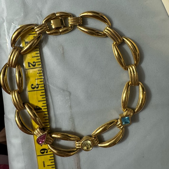 SOLD! Rare Givenchy Chunky Choker Necklace 15” Long - Picture 5 of 5